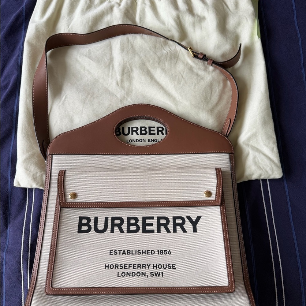 Burberry Brown and White